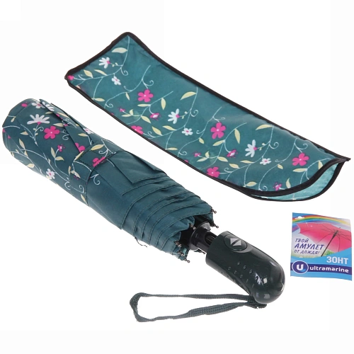 Зонт женский автомат Ультрамарин - Атланта, микс 6 цветов, 8 спиц, d-96см, длина в слож виде 28см_21