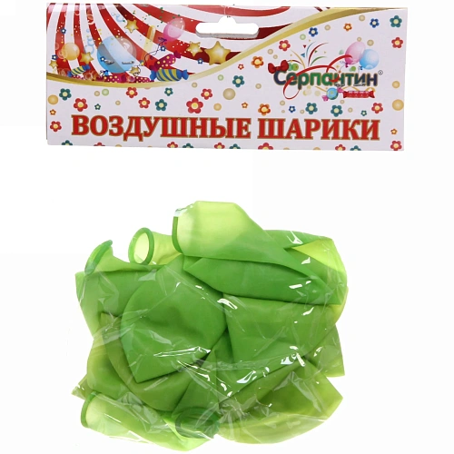 Воздушные шары Кристалл 10шт 1230см зеленый_3