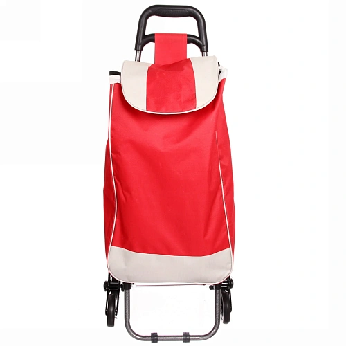 Тележка хозяйственная с сумкой и откидным стулом (90,53456см, 6 колес) цветная 008A_6