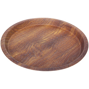Поднос пластиковый "WOOD" 34,5*2,5см 
