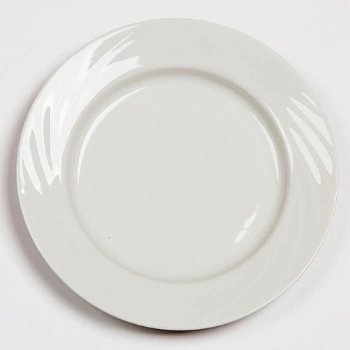 Тарелка фарфоровая глубокая 20см "Голубка" Белье