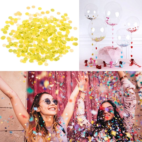 Конфетти "Круги желтые" 10 г, бумага