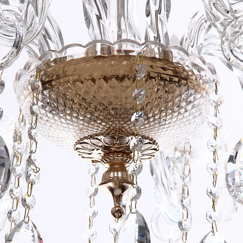 Люстра подвесная в стиле барокко Buon gusto 840Вт 25-S9040 со стеклянными основаниями_10