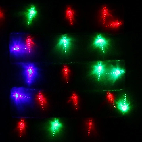Гирлянда для дома 4,0 м 20 ламп LED с насадками СОСУЛЬКИ, прозрачпров, авторежим,IP-20 RGRB (возможность соединения)_4