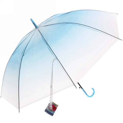 Зонт-трость женский Градиент микс 4 цвета, 8 спиц, d-92см, длина в слож виде 72см_11