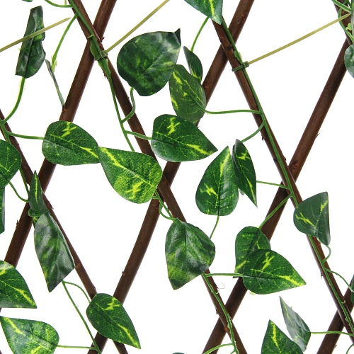 Забор декоративный Изящная изгородь при ширине при ширине 2 м высота 0,4 м (h-07м в сложенном), Зеленый_5