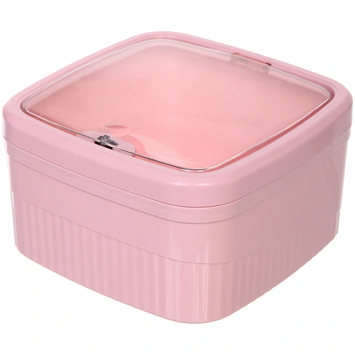 Контейнер для мусора"Стайл"1,6л розовый 163