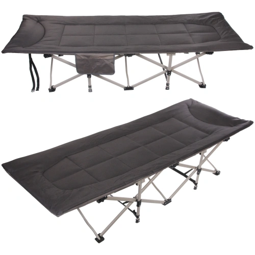 Раскладушка кемпинговая складная 188*66*41 см, черный