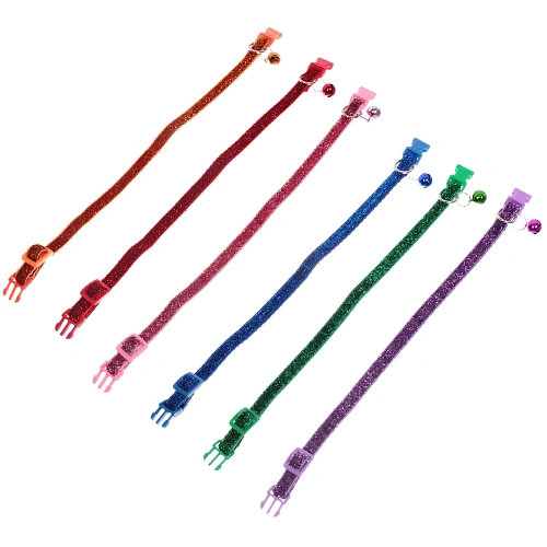 Ошейник с колокольчиком 11932см Zoo City-Блестящий БУМ микс цветов CC02 Ultramarine_10