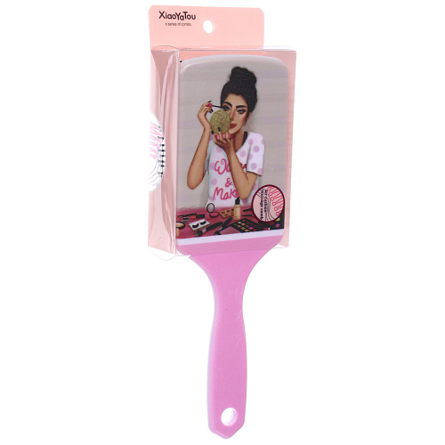 Расческа массажная прямоугольная форма КОЛЛЕКЦИЯ ИМАНИ - КЛАРА, микс 4 дизайна, 247,5см (PVC упаковка)_11