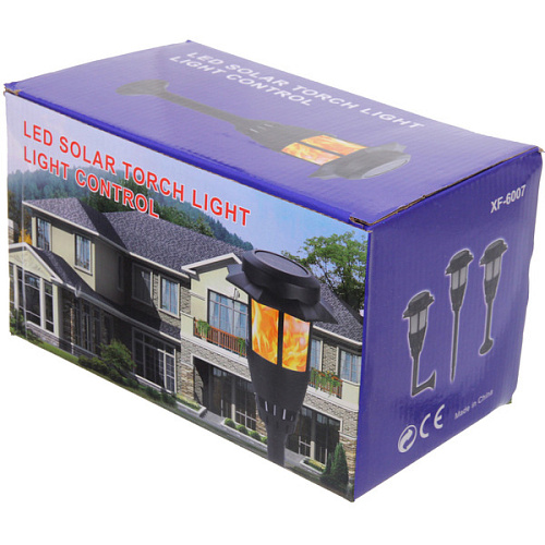 Фонарь садовый Пронто 12,512,5 см (h=45 см) на солнечной батарее (универсальный), Эффект горящего пламени_13