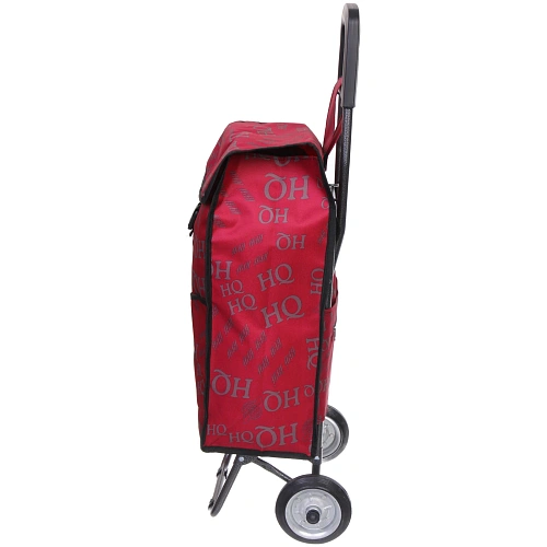 Тележка хозяйственная с сумкой (933326см, колеса 14 см, грузоподъемность до 25 кг) бордова SYD-007_4