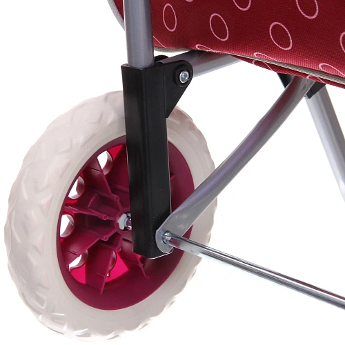 Тележка хозяйственная с сумкой (923327см, колеса 16см,грузоподъемность до 30 кг) бордо DC308AG3_9