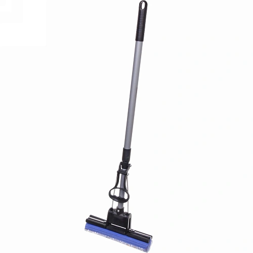 Швабра Селфи с губкой ПВА металлическая ручка 110 см(отжим один ролик) 8019_4