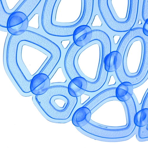 Коврик в ванну 65х35 Миф синий_4