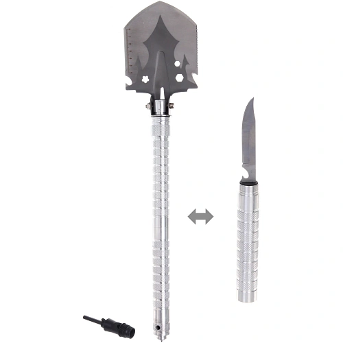 Набор туристический 3 предмета, лопата, пила, огниво, в чехле QH003_2