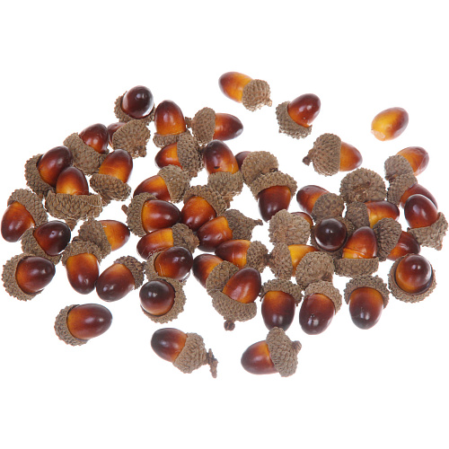 Муляж Желуди 50шт в сетке_2