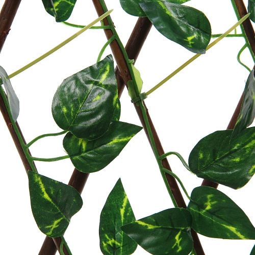 Забор декоративный Изящная изгородь при ширине при ширине 2 м высота 0,4 м (h-07м в сложенном), Зеленый_6