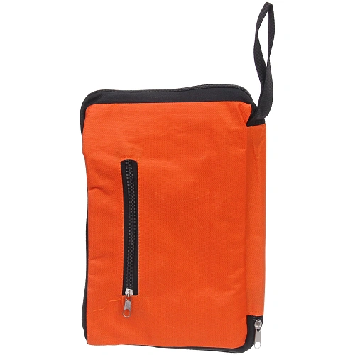 Сумка хозяйственная складная на 2х колёсах оранжевая SYD-024_13