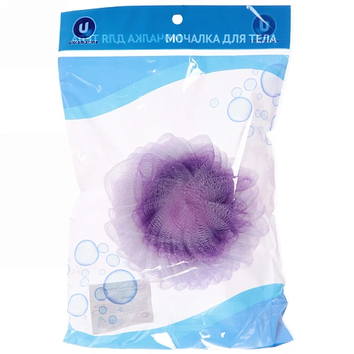 Мочалка для тела полпиропиленовая Ультрамарин - Парадиз, цвет микс_8