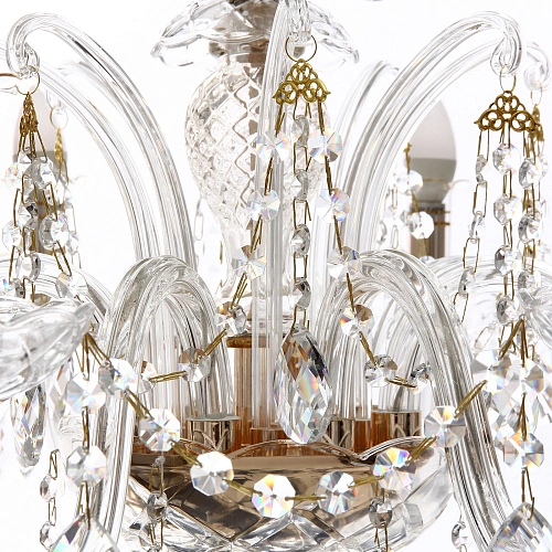 Люстра подвесная в стиле барокко Bottega 840Вт 25-S9014 со стеклянными основаниями_10