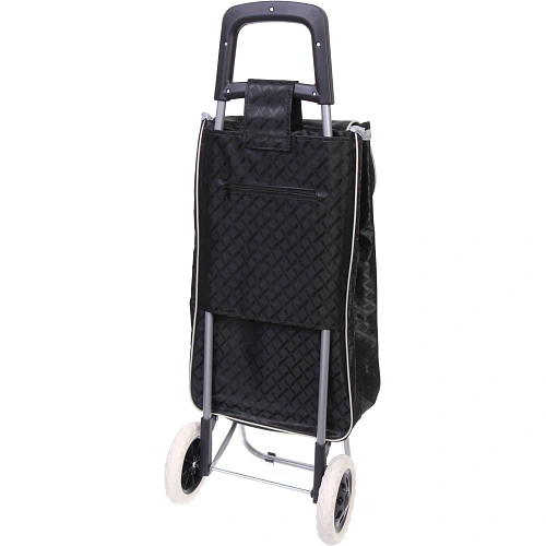 Тележка хозяйственная с сумкой (933326см, колеса 16см,грузоподъемность до 30 кг) черная SYD-16T_5