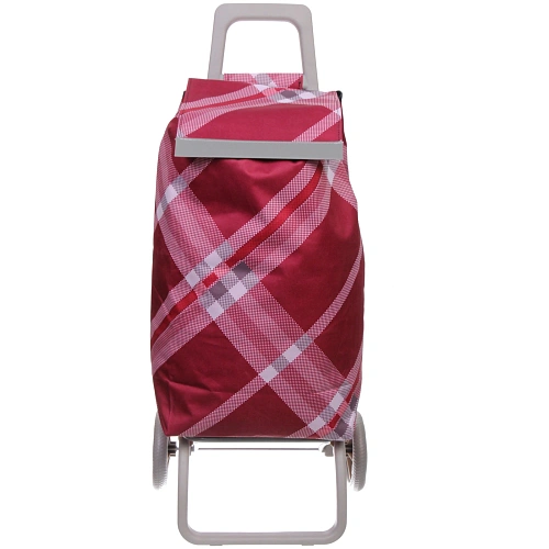 Тележка хозяйственная с сумкой (934030см, колеса 15см,грузоподъемность до 40 кг) бордовая_7