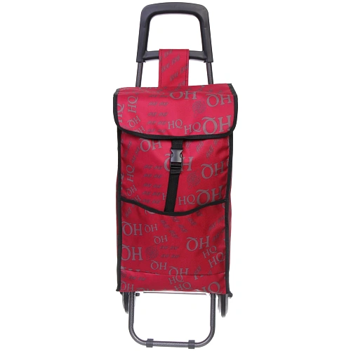 Тележка хозяйственная с сумкой (933326см, колеса 14 см, грузоподъемность до 25 кг) бордова SYD-007_3