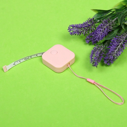 Сантиметровая лента - рулетка Favorite Hous, цвет розовый, с кулиской, 150см_4