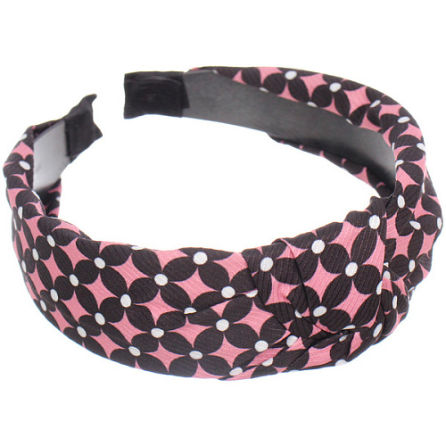 Ободок для волос МАРЦИПАН, фрай, ширина 4см, микс 4 цвета _5