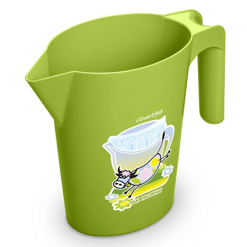 Кувшин-подставка под молочные пакеты 1л оливковый С47ОЛВ