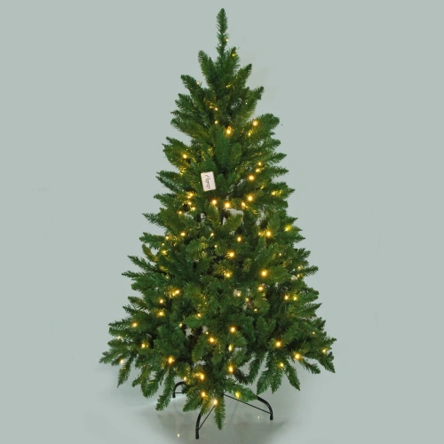 Ёлка "Свет в ночи" 120 см, ПВХ (300 веток) 120 ламп LED (свечение-Теплый белый)