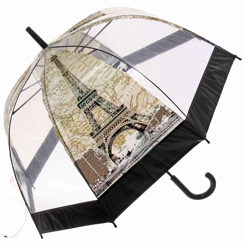 Зонт-трость женский купол Сити, 8 спиц, микс 4 цвета, d-80см, длина в слож виде 82см   _28