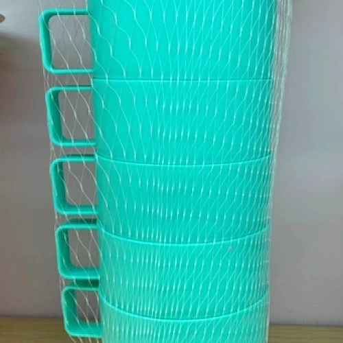 Кружка пластиковая 250мл в наборе 6шт "Палитра", цвета микс