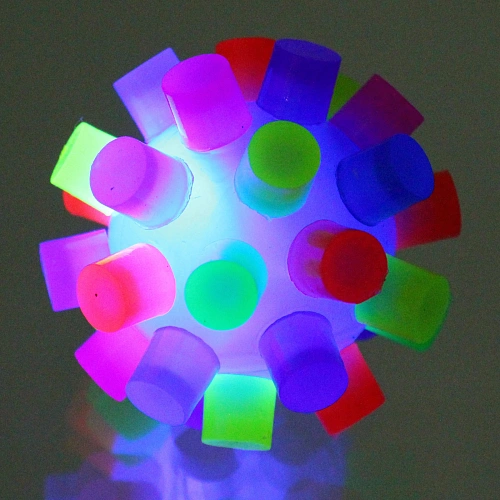 Мяч 6 см Яркое веселье попрыгун, с подсветкой_4