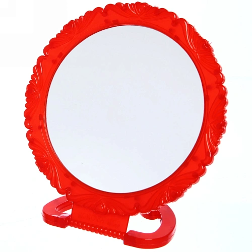 Зеркало настольное в пластиковой оправе Ажурный кант круг, подвесное, цвет микс, d-15,5см_4