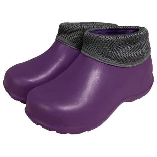 Галоши женские утепленные "Фрим" (баклажан/темно-серый, 37)