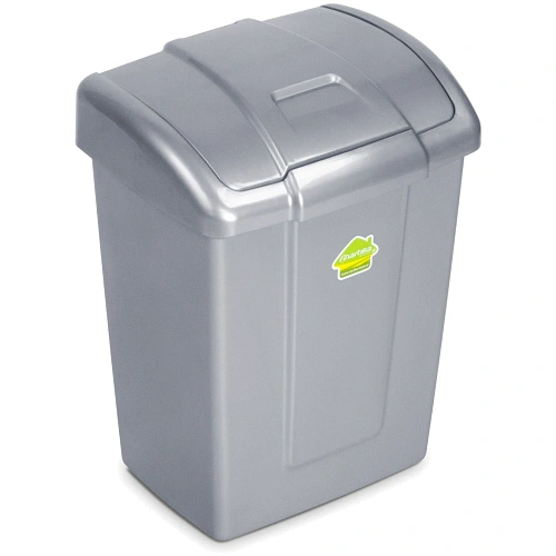 Контейнер для мусора"Форте"9л серебристый С340СРБ