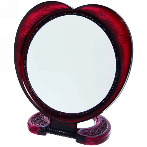 Зеркало настольное в пластиковой оправе Галантное круг, подвесное, цвет микс, 1616см_3