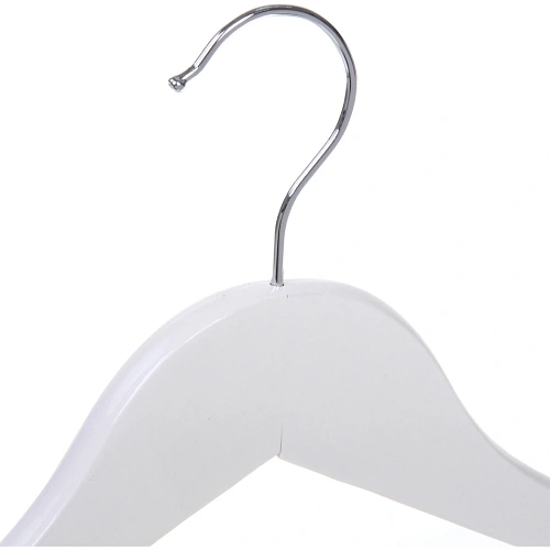 Плечики деревянные с выемками 3шт ИДЕЯДОМА, цвет белый, 4021см (Селфи)_6