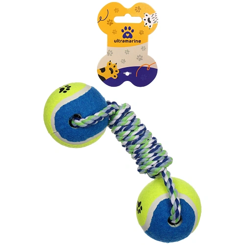 Игрушка-канат для крупных пород собак Счастливый хвост!, цвет синийзеленый, 216см180гр_5