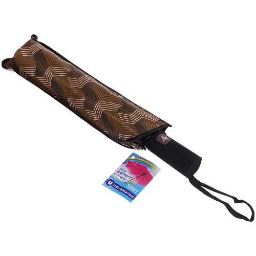 Зонт женский полуавтомат Витраж, микс 6 цветов, 8 спиц, d-100см, длина в слож виде 30см_33