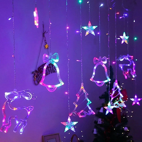 Гирлянда для дома БАХРОМА Волшебство ш2,5 м в0,60,9м 126 ламп LED, IP-20, Мультицвет (возможность соединения)_3