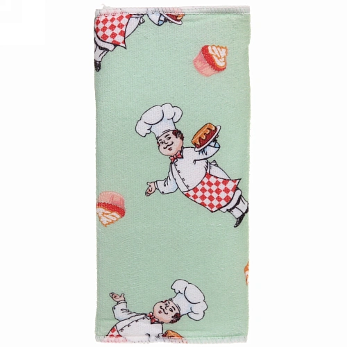 Коврик для сушки посуды 3038см Поваренок мятный_7