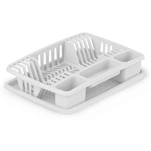 Сушилка для посуды "Фланто" 50,8*33,8см белая С488БЕЛ