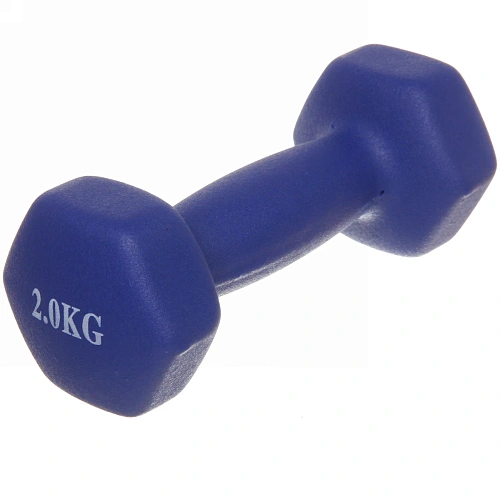 Гантель для фитнеса 2,0 кг, микс цветов