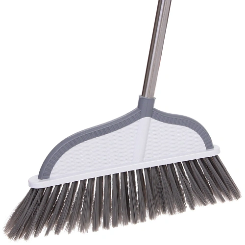 Щетка для пола с черенком Профи бело-серая 913_4