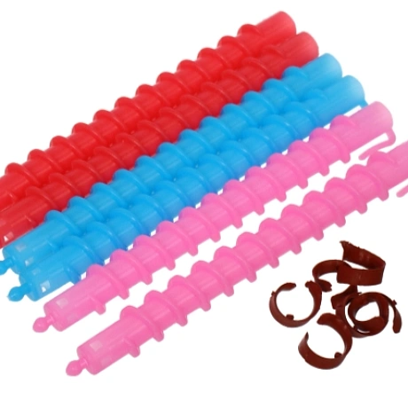 Бигуди для мелких кудрей 20шт "KUDRI", цвет микс, 15*1см (в прозрачной косметичке и бантик)