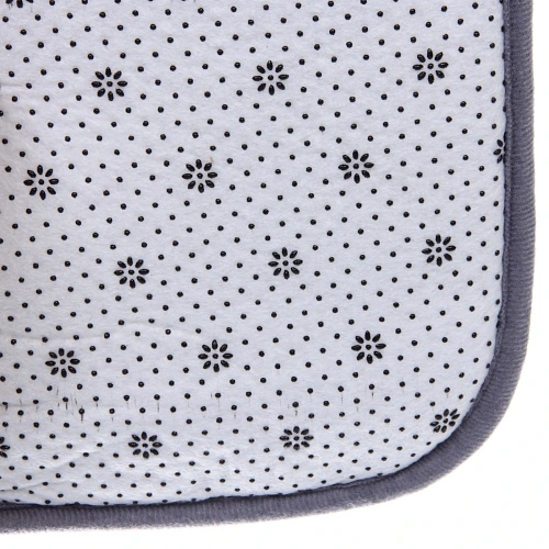 Набор для ванной и туалета 3 пр Эстель ( 2 коврика 5080+5040, 1 чехол на крышку унитаза)серый_4