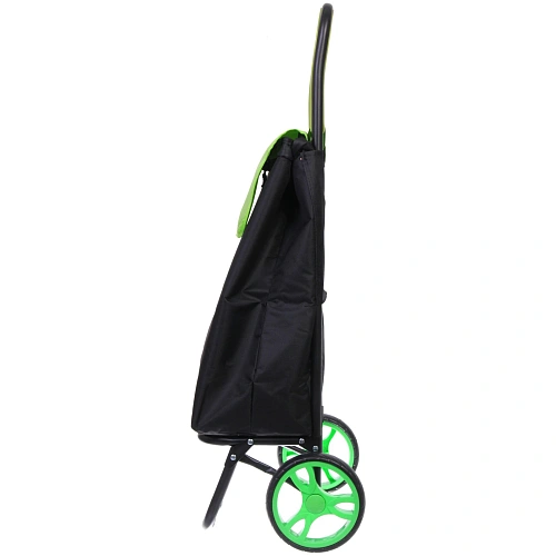 Тележка хозяйственная с сумкой (932538см, колеса 16см,грузоподъемность до 30 кг) салатовая DC307_4